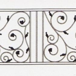 Wrought Iron Railing (Normal) 001