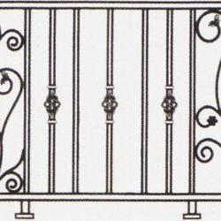 Wrought Iron Railing (Normal) 004