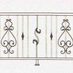 Wrought Iron Railing (Normal) 006