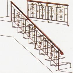 Wrought Iron Balcony Railing (Curve) 021