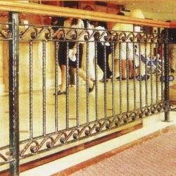 Wrought Iron Balcony Railing (Curve) 030
