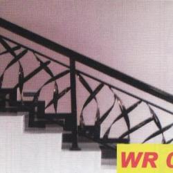 Wrought Iron Balcony Railing (Curve) 037