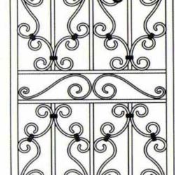 Wrought Iron (Door) 008