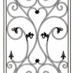 Wrought Iron (Door) 010