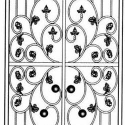 Wrought Iron (Door) 014